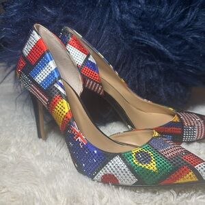 INC Beautiful Rhinestone Heels sz7-7.5❤️